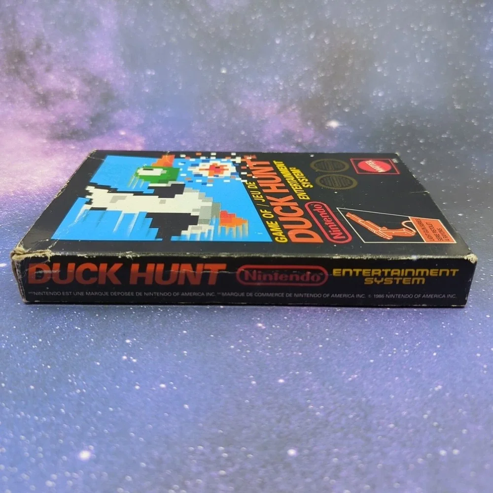 Duck Hunt (Nintendo NES 1985) MATTEL Hangtab Variant 5-Screw CIB COMPLETE Tested